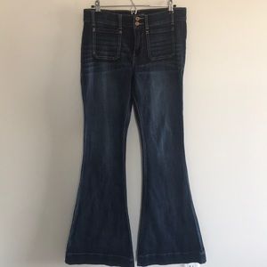 Express Bell Flare Mid Rise Jeans